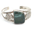 Silver bracelet with green stone - The Nomads Tent